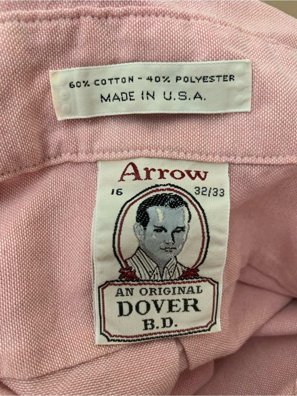 Arrow Men's Light Pink Button-Down Shirt - Picture 4 of 4